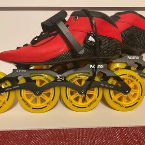 PASENDI Carbon Fiber Inline Speed Skates Sz 46, Worn Once